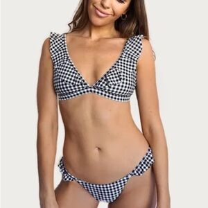 Prairie Swim Gingham Montauk Top